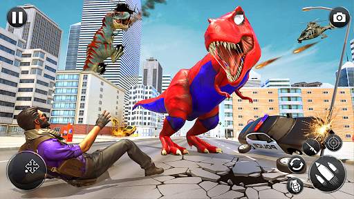 Superhero Dino Rampage Games screenshot 5