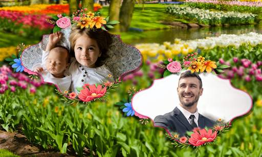 Beautiful Garden Dual Photo Frame Application screenshot 4
