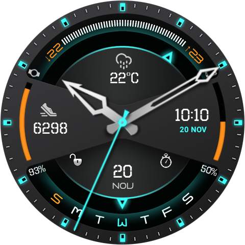 Futurus Watch Face & Clock Live Wallpaper screenshot 25