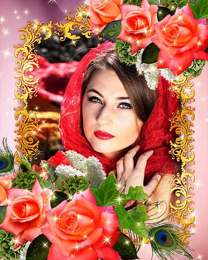 Rose Flower Photo Frame screenshot 1