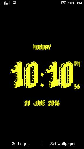 3D Digital Clock LWP Free screenshot 2