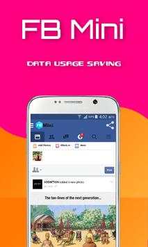 Mini For Facebook - FB Mini screenshot 3