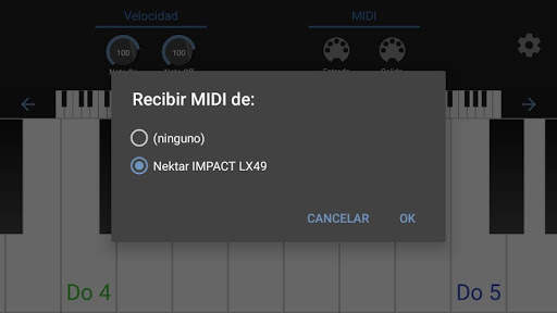 Teclado MIDI screenshot 2