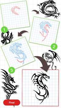 Learn How To Draw A Dragon 2018 3 تصوير الشاشة