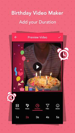 Birthday Video Maker 3 تصوير الشاشة