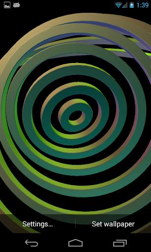 3D Hypnotic Spiral Rings FREE screenshot 4