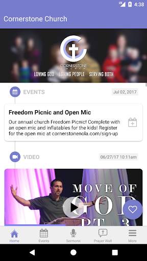 The Cornerstone Church App screenshot 2