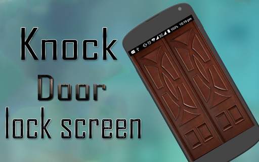 Wooden Knock Door Lock Screen screenshot 2