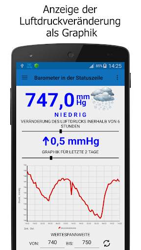Barometer in der Statuszeile screenshot 2