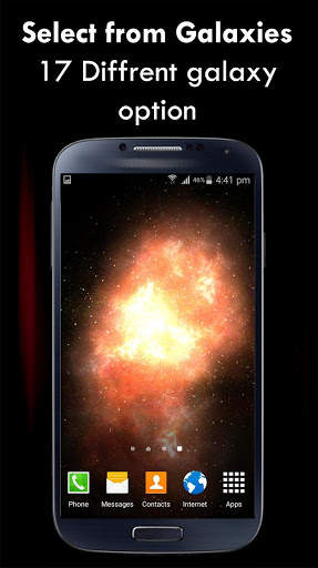 3D Galaxy live Wallpaper screenshot 3