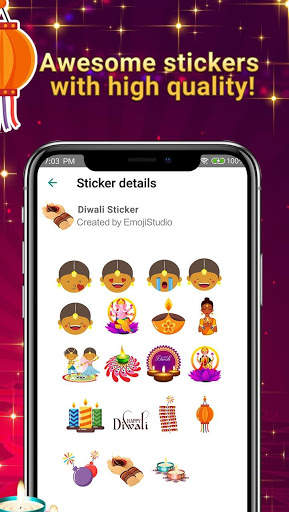 Diwali-Emoji Stickers screenshot 2