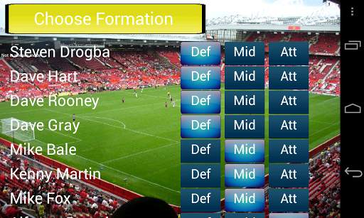 Football for Android screenshot 1