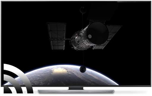 Galaxy background for Chromecast TV screenshot 8
