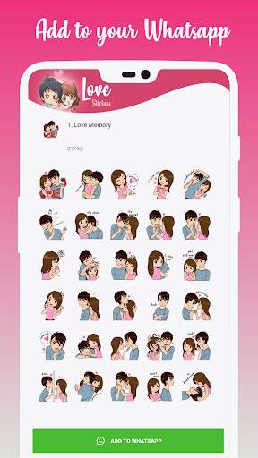 Love Stickers For WhatsApp (WAStickerApps) screenshot 5