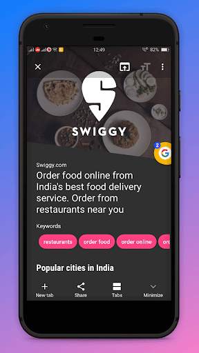 Poco Browser : Fast,Data Saving,Secure & Light screenshot 4