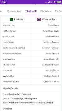Live Cricket World Cup Score screenshot 4