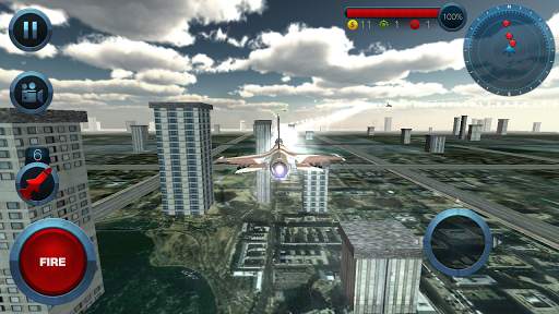 Jet Plane Fighter City 3D screenshot 1