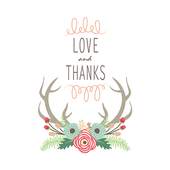 Wedding Floral Antler Stickers 1.0.1