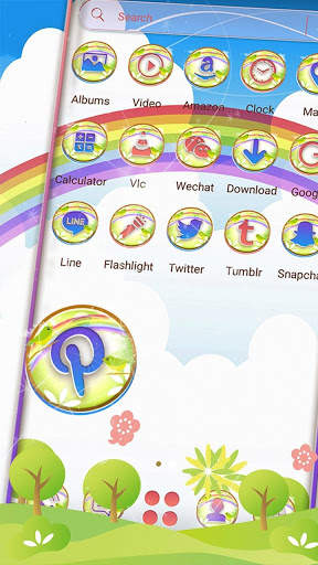 Rainbow Sky Theme स्क्रीनशॉट 4