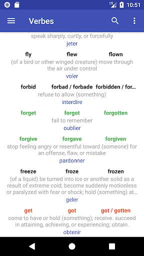 English Verbs screenshot 1