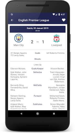 Aplikasi Sepak Bola screenshot 6