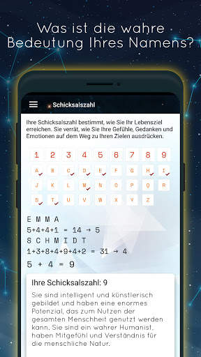 Numeroskop-Numerologie Rechner screenshot 3