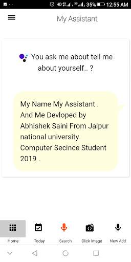 my assistant : To List and and task  to voice cmd screenshot 4