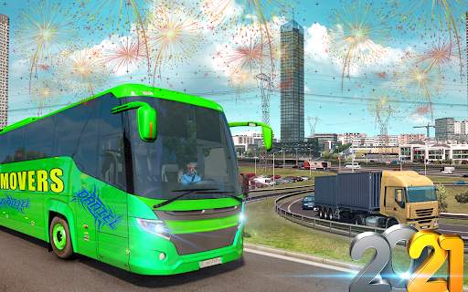 Simulator Bus Pelatih Kota: Game Bus 2021 screenshot 4