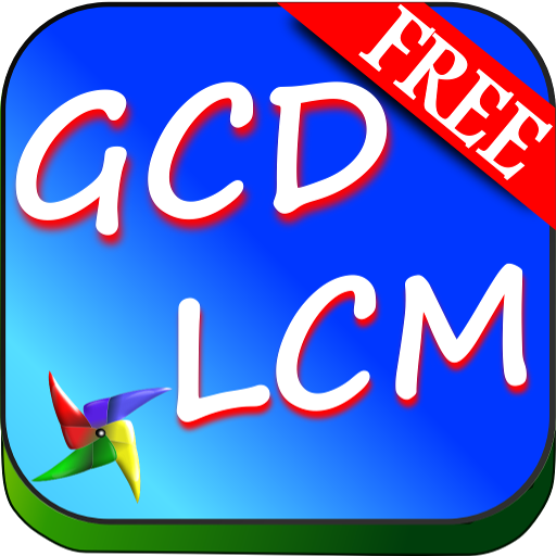 LCM GCD Calculator Prime Factor Math Numbers Lite icon