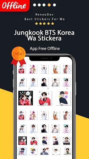 Jungkook BTS Wa Sticker screenshot 4