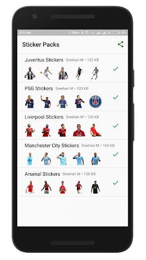Sports Stickers - Cricket and Football Stickers screenshot 3