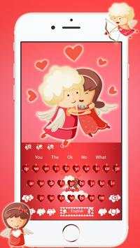 Love Angle Keyboard Theme screenshot 3