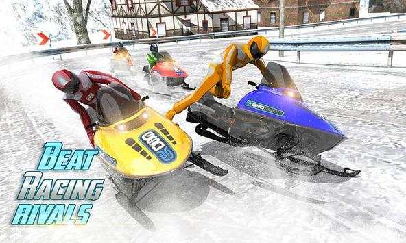 Snowmobile : Snow Mountain Sled Crash Racing screenshot 1