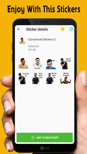 Carryminati Funny Stickers स्क्रीनशॉट 3