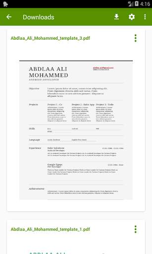 My Resume screenshot 6