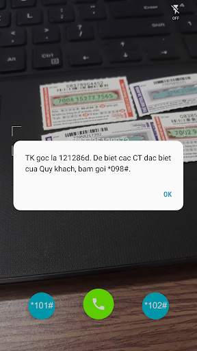 Mobile Card Scanner-Nạp thẻ điện thoại bằng camera screenshot 4