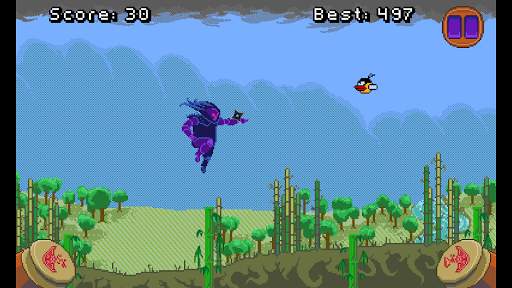 Janin - ninja jumping bamboo - screenshot 4