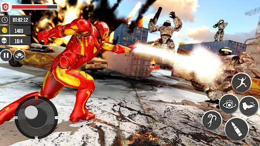 Flying Iron Hero: Rope Iron Superhero Action Games screenshot 1