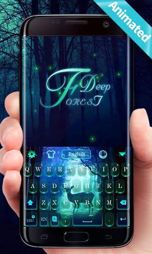 Deep Forest GO Keyboard Animated Theme screenshot 1