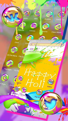 Holi Color Launcher Theme screenshot 2