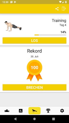 Liegestützen Trainer - 21 Tage Fitness Challenge screenshot 1