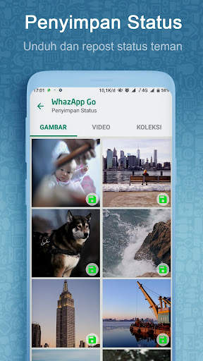 WhazAppGo - Status Saver & Chatting untuk Whatsapp screenshot 3
