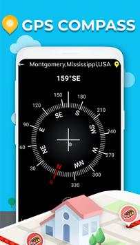 Super GPS Compass Map for Android 2019 screenshot 1