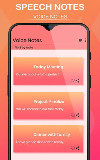 Speech notes - Speech To Text Converter screenshot 3