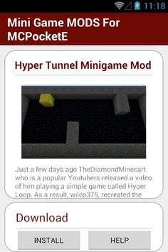 Mini Game MODS For MCPocketE स्क्रीनशॉट 4