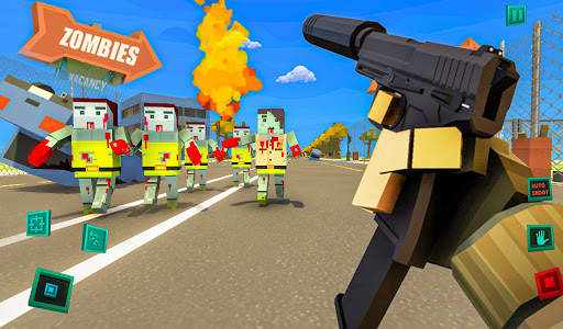 Zombie Pixel Warrior 3D- The Last Survivor screenshot 2