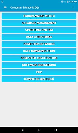 Computer Science MCQs 10 تصوير الشاشة