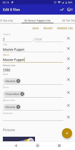 Edym audio tag editor screenshot 4