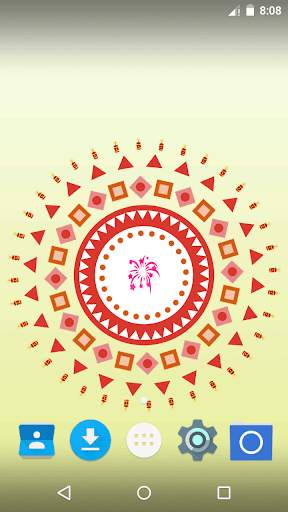 Diwali Rangoli Live Wallpaper screenshot 5