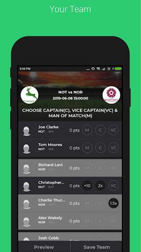 MyFab11 Fantasy Cricket Football Prediction App screenshot 3
